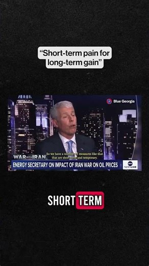 Latest script just dropped: “Short-term pain for long-term gain”
