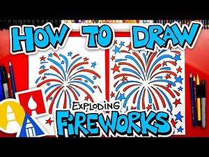 How To Draw An Exploding Firework - Videos For Kids