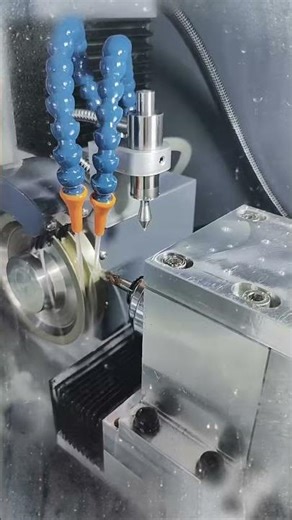 Precision automatic knife grinding machine #machine #cncmill #cnc
