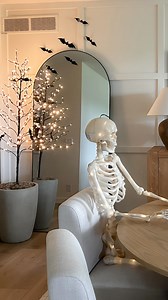 Heres how I’m using this lighted branch tree for Halloween 🦇 Comment shop for the links! After Halloween, I will just remove the bats and it will be ready to bring into the Christmas season. #halloween #homeinspo #halloweendecor | Chronicle in the Pines