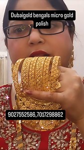 133K views · 3.4K reactions | Dubaigold bengal gold dust plated all sizes available book now | Preet Collection | Facebook