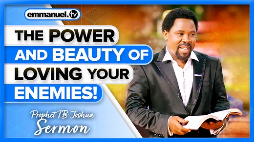 "To love your enemy is always unreasonable unless you realise that you were an enemy of God until He forgave you." - Prophet T.B. Joshua Learn how to extend love and forgiveness to those who have offended you and the importance of building godly relationships through this message from Prophet T.B. Joshua on The SCOAN entitled, "Words of Encouragement". ➡️ Share Your Testimony - https://i.emmanuel.tv/add-testimony/ ➡️ Become An Emmanuel TV Partner - https://emmanuel.tv/partnership/ ➡️ Join The Gl