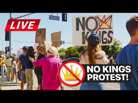🛑 LIVE: Protestors Gather For "No Kings" Demonstration - Los Angeles, California🛑