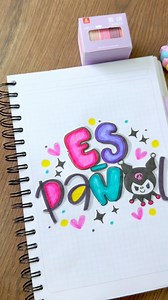 Idea de portada creativa Kuromi😍📚✏️❤️ #tutorial #ideas #creative #kuromi #portada #portadas #portadasbonitas #portadascuaderno | Detalle Morita