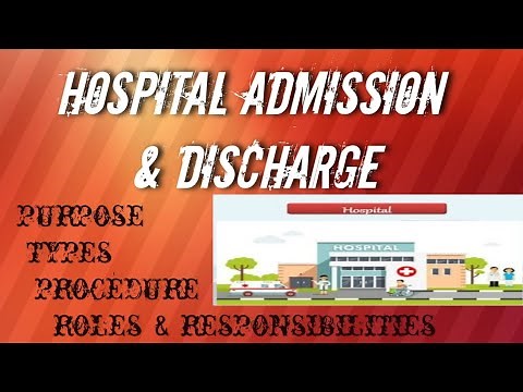 Admission and Discharge procedure of nursing || Fundamental of nursing || Bsc nursing & Gnm