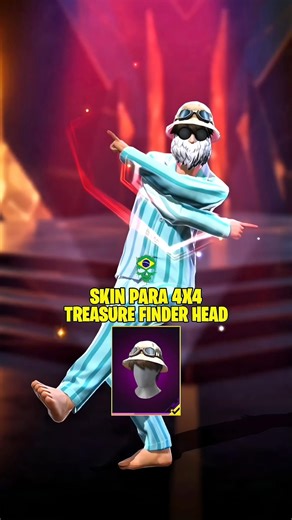 ILLEGAL 🇧🇷 DRESS COMBINATION 👑 TREASURE FINDER HEAD 🔥 FREE FIRE 🔥#freefire #shorts