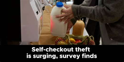 Self-checkout theft is surging, survey finds