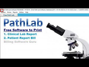 Free Pathlab Medical Billing Software | Laboratory, Pathology, Lab Management