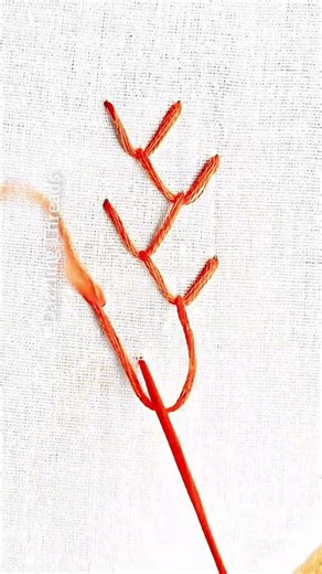 Feather stitch embroidery ✨/Dazzling Threads/ #embroidery