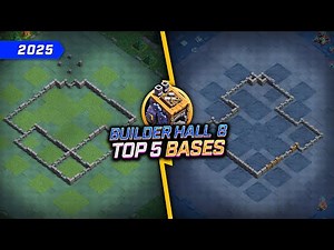 NEW BEST BH8 BASES (Stage 1/2) 😍 TOP 5 Builder Hall 8 Base Links for 2025 - Clash of Clans