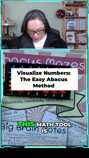 Abacus magic! See numbers come to life. Place values made easy. Prepare to add, subtract, multiply, and divide! #MathTools #Abacus #PlaceValue #MathIsFun #Education