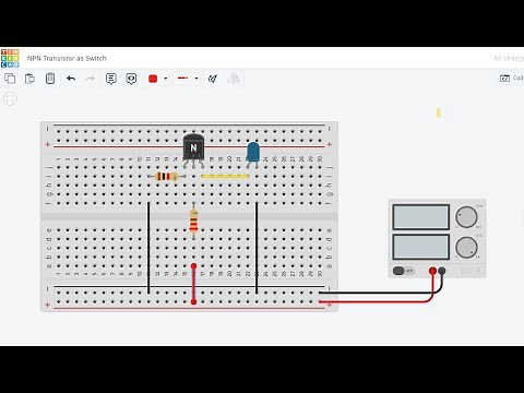 1.NPN Transistor as Switch -Tinkercad