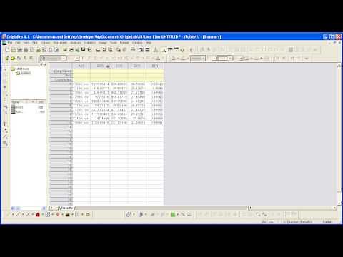 OriginLab® Origin: Batch Processing Part 2 - Use Analysis Template for Batch Processing