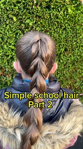Simple school hairstyle - part 2 💕 we love this one as doesnt take long at all and looks so cute …. Follow for part 3 tomorrow 🙌 #kidshair #hairtutorial #ponytail #schoolhairideas #learntobraid #slickponytail #dragonbraid | The Preston Family