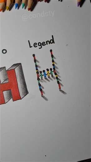 how to draw letter "H" Which one is your level