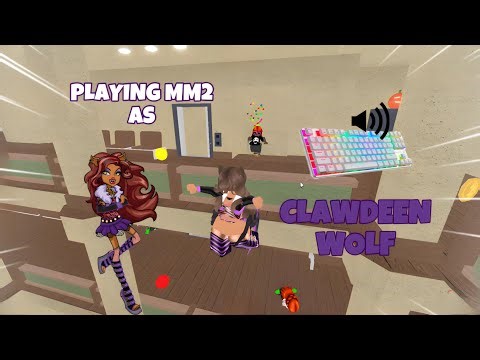CLAWDEEN WOLF DESTROYS TEAMERS IN MM2 + GAMEPLAY (KEYBOARD ASMR)