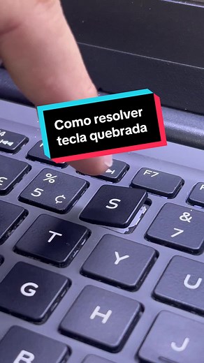Como recuperar uma tecla quebrada de notebook