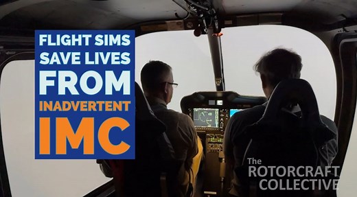 The availability of helicopter flight simulators allows pilots to better prepare for flying into instrument meteorological conditions (IMC), making accidents from inadvertent flight into IMC a needless tragedy. Watch this video for a real-life scenario that saved two pilots' lives. If they had not practiced in a simulator prior, where they crashed every time in similar conditions, they would not have landed and lived. | Federal Aviation Administration