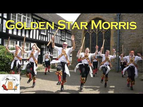Golden Star Morris dance "Oyster Girl" at the Vale of Evesham National Morris Weekend