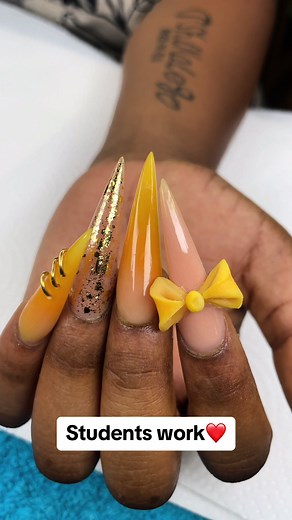 Nail Tutorial: Beautiful Set with Sunflower, Mango, and Cover Pink Powder