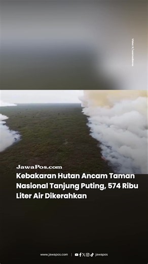 Kebakaran hutan dan lahan masih mengancam kawasan Taman Nasional Tanjung Puting, Kalimantan Tengah, pada Sabtu (10/10/2026). Petugas dan relawan terus berupaya memadamkan api yang membahayakan habitat orangutan serta satwa liar lainnya. Berdasarkan data yang diberitakan pada 10 Oktober, sekitar 574.000 liter air telah dijatuhkan melalui operasi water bombing di wilayah Kotawaringin Barat dan Taman Nasional Tanjung Puting. Namun, asap dan jarak pandang masih menjadi kendala dalam proses pemadaman