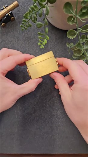 The key to this brass puzzle is gravity!!! #puzzle #puzzles #brainteaser #lathe