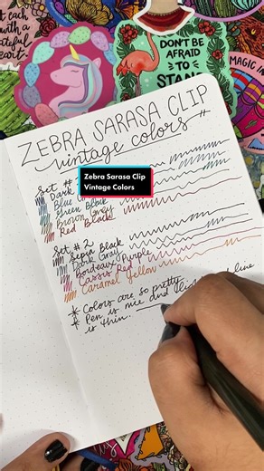 Zebra Sarasa Clip Vintage Colors | Elegant Ink Pen Collection