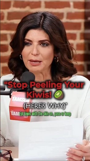 Stop Peeling Your Kiwis! 3 Surprising Health Benefits of Kiwi Skin. @thetamsenshow