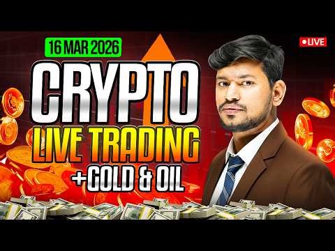 Live Trading || Crypto and Gold | 17 March | - IITian Trader #cryptotrading