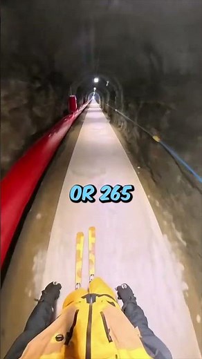 The Scariest Way to Reach a Ski Slope 😬 (@balouskiin) #shorts