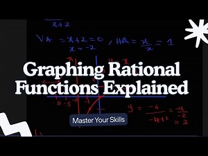 ALL TYPES OF GRAPHING RATIONAL FUNCTIONS EXPLAINED