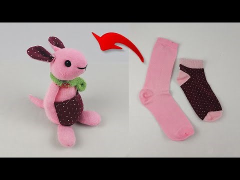 How to Make a Kangaroo from a Sock - DIY Sock Animal Doll