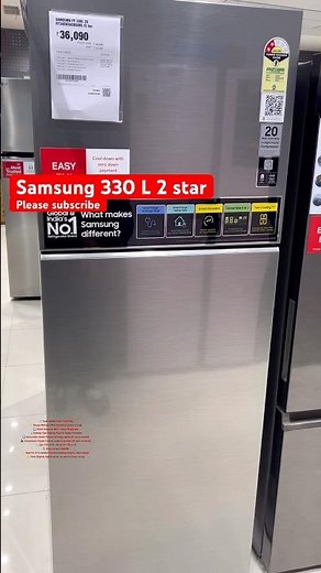 Samsung 330L 2-Star Frost Free Double Door Refrigerator – Smart, Spacious & Stylish