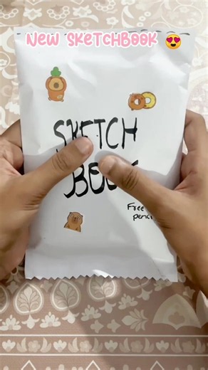 🎨 Sketchbook Unboxing! Is the FREE Pencil Worth It? 👀 | #shorts #art