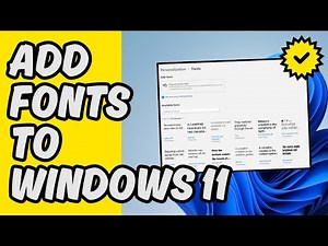 [Easy Guide] Add Fonts to Windows 11