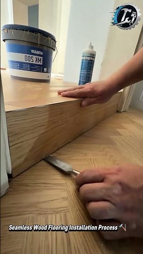 Perfect Herringbone Floor Installation Guide 🪵✨ #Flooring #DIY #HomeImprovement
