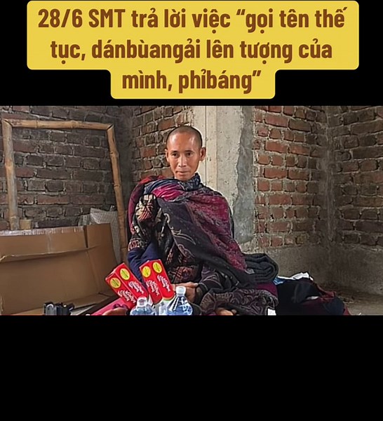 28/6 SMT trả lời việc “gọi tên thế tục, dánbùangải lên tượng của mình, phỉbáng” #xuhuongtiktok #thichminhtue #suminhtue
