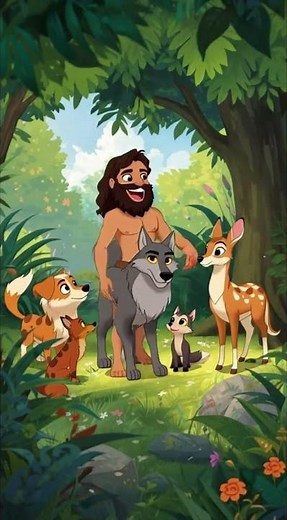 God Created Animals and People 🐘👨 | Bible Story for Kids #biblestoriesforkids