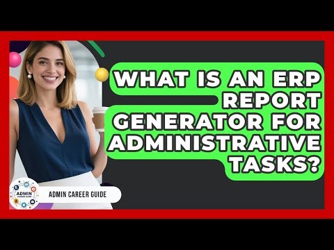 What Is An ERP Report Generator For Administrative Tasks? - Admin Career Guide