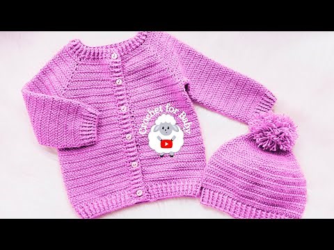 Conjunto Aster a Crochet 🧶 | Chaqueta y Gorro para Niñas y Niños (1 a 5 años) Super Fácil de Tejer