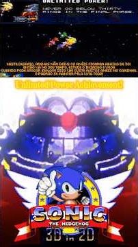 Sonic 3D in 2D - Unlimted Power Achievement Completed!