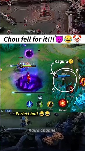 Chou fell for it😂🤡💀 #mobalegends5v5 #moba5v5English #moba5v5pippin
