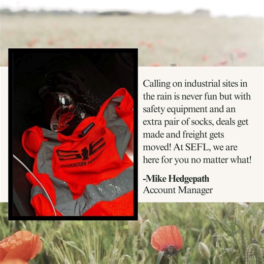 April showers bring May flowers! At Southeastern Freight Lines, our dedicated associates are always hard at work to ensure seamless trucking logistics and LTL services for you. Rain or shine, we are committed to delivering excellence in transportation. | Southeastern Freight Lines