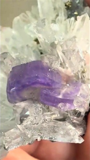Rare Apatite with Quartz Specimen #crystals #gemstone #minerals #feedshorts #viralshorts #viral
