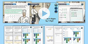 Year 5 Diving into Mastery: Step 8 Divide a 4-Digit Number by a 1-Digit Number Teaching Pack