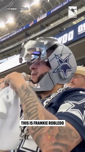 This fan has a functional Cowboys NFL Iron Man mask 🔥🔥 | GreatestHighlights