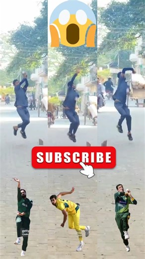 Amir, Starc & Junaid Khan Style Copy | 🏏🔥#cricket #shorts #gullycricket