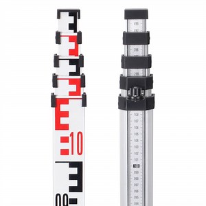 [Hot Item] 5m Telescopic Aluminum Big E Measuring Leveling Staff for Automatic Level