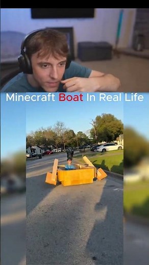 Insane Minecraft Boat Built in Real Life! (Tested) 😱