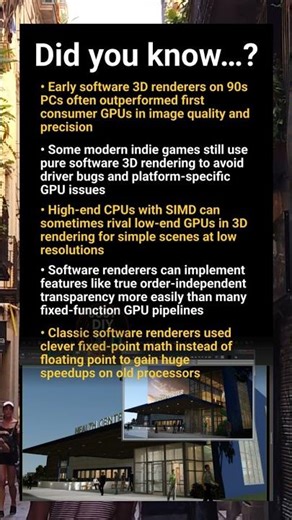 Software 3D rendering: hidden limits, tricks and modern CPU power secrets
